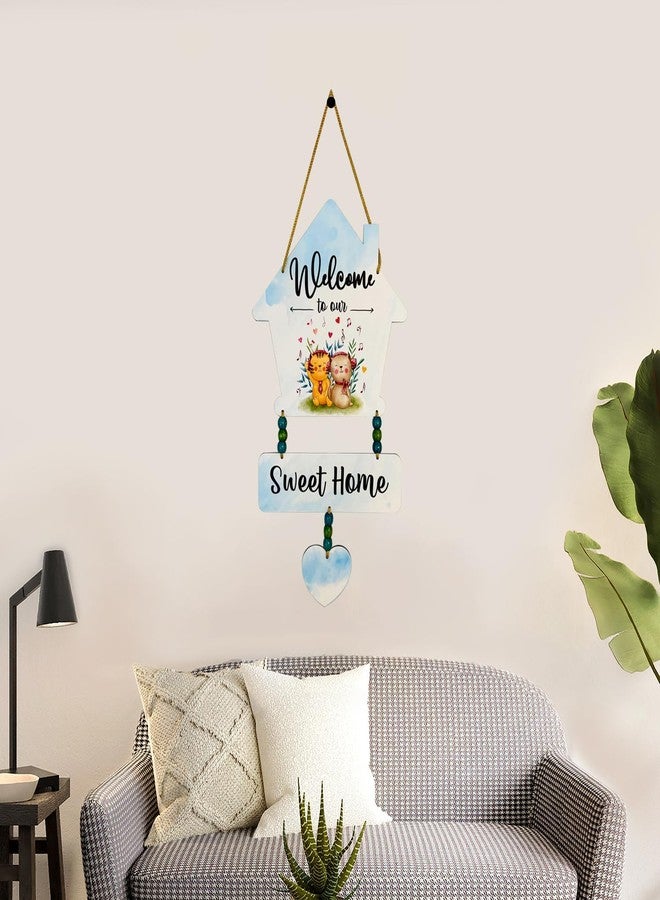 BookYourGIFT ديكور حائط خشبي فاخر "مرحباً بكم" - Image 4